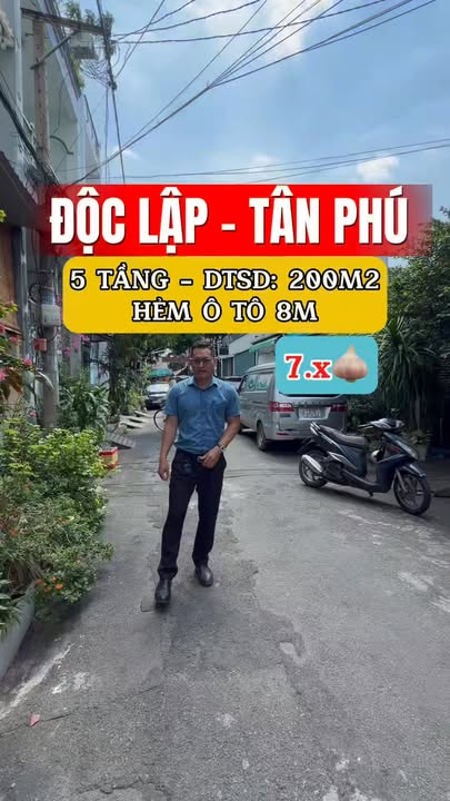 Nhà 5 Tầng Độc Lập, Thủ Đức - Hẻm Ô Tô 8m, Giá Nhỉnh 7 Tỷ