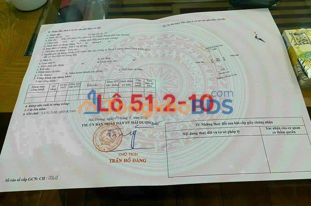 Nhà Mặt Tiền Kinh Doanh 70m² tại Khu Trường Thịnh, Hải Dương - Giá Tốt