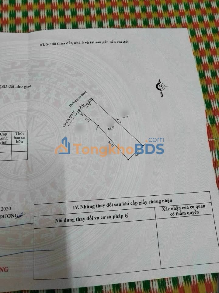 Đất nền mặt phố Phạm Cự Lượng, Hải Dương - 65.7m² - Sổ đỏ chính chủ