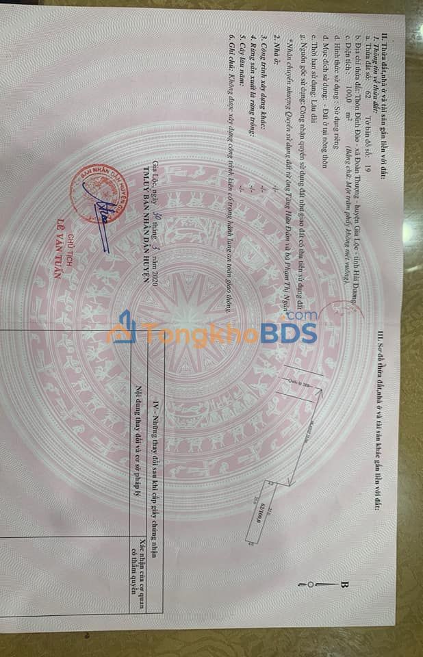 Đất Vàng Quốc Lộ 38B Gia Lộc 100m² - Cơ Hội Đầu Tư Sinh Lời