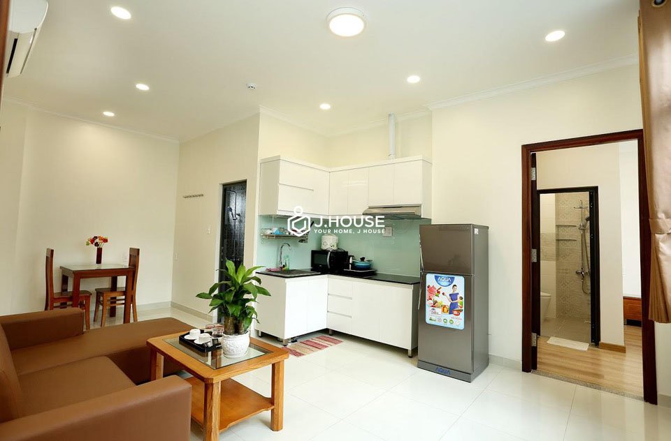 Căn hộ dịch vụ 1PN Q3 - Full nội thất, 55m², giá 13.5 triệu/tháng