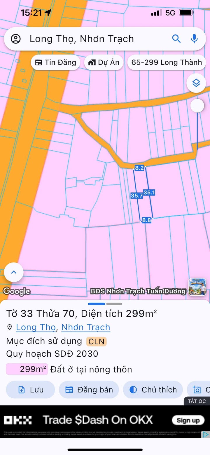 Nhà 1 Trệt Long Thọ 287m² - Sổ Thổ Cư, Đường Oto Thông Thoáng