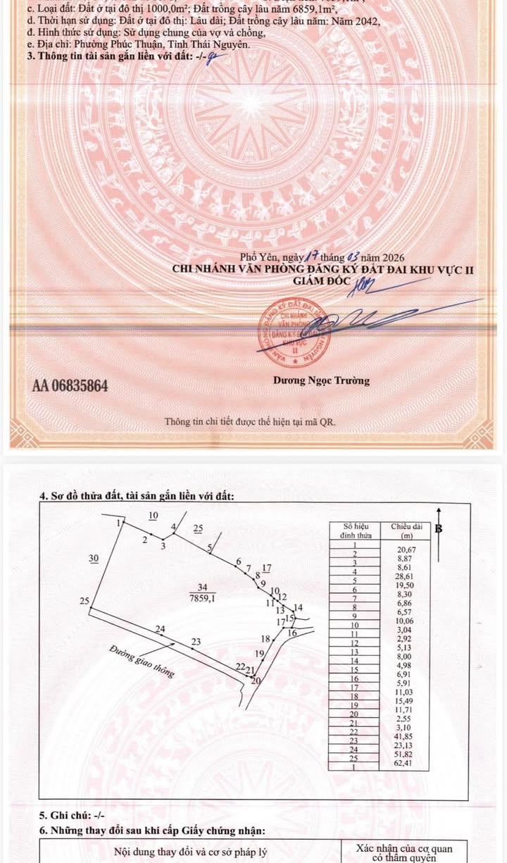 Đất Vàng Phổ Yên 7859m² - View Hồ Sinh Thái 125m - Giá Đầu Tư