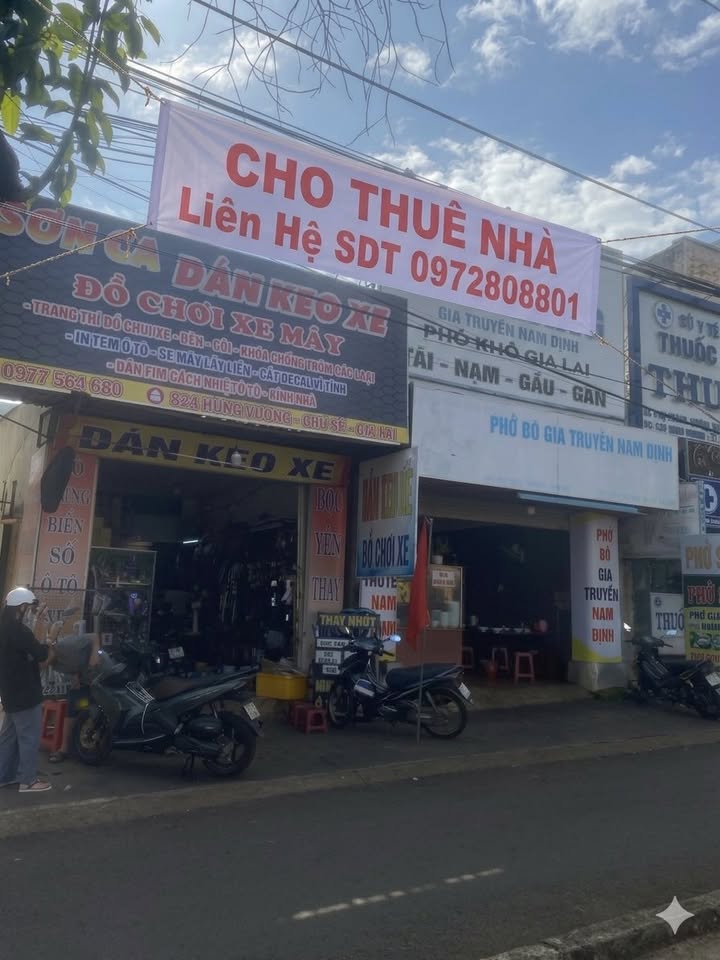 Cho thuê Mặt tiền Hùng Vương, Chư Sê, Gia Lai - 440m² Kinh doanh Lý tưởng
