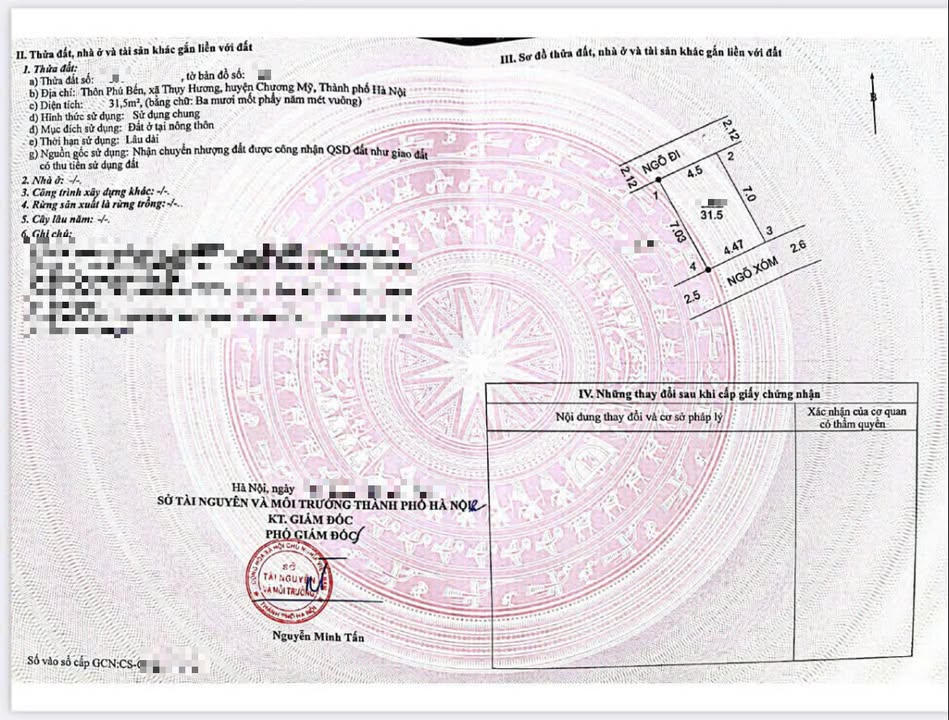 Nhà Mặt Tiền Kinh Doanh 31.5m² Thụy Hương, Chương Mỹ - Giá Tốt