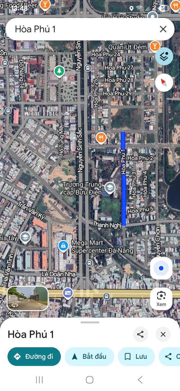 Bán đất Hoà Phú 1 Đà Nẵng - 80m² - Giá 5 Tỷ - Lô Trục Thông
