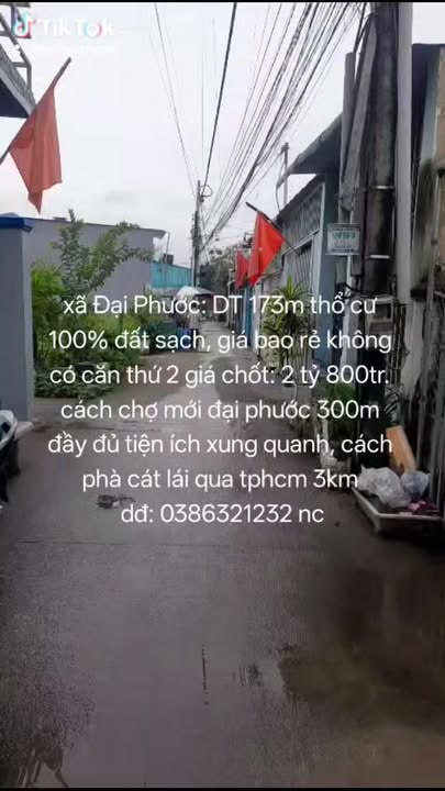 Nhà 173m² Đại Phước, Đồng Nai - Sổ hồng chính chủ, giá 2.8 tỷ