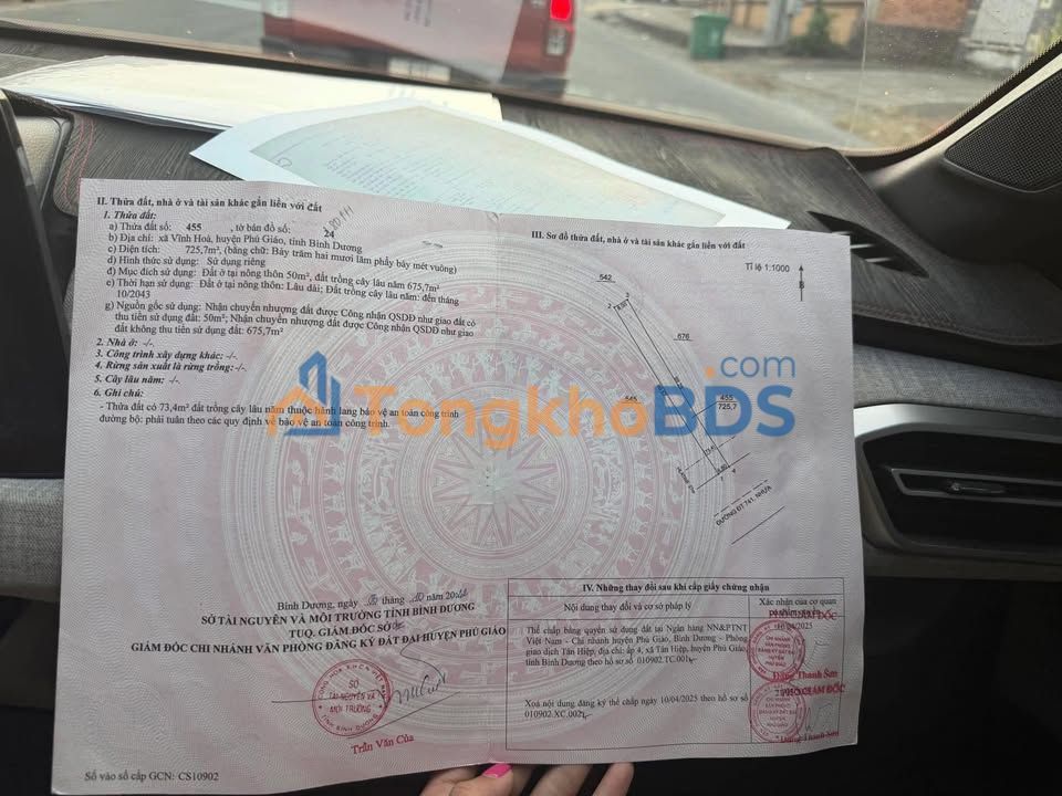 Đất Mặt Tiền DT741, Phú Giáo - 594m², Sẵn Sàng Kinh Doanh Lợi Nhuận