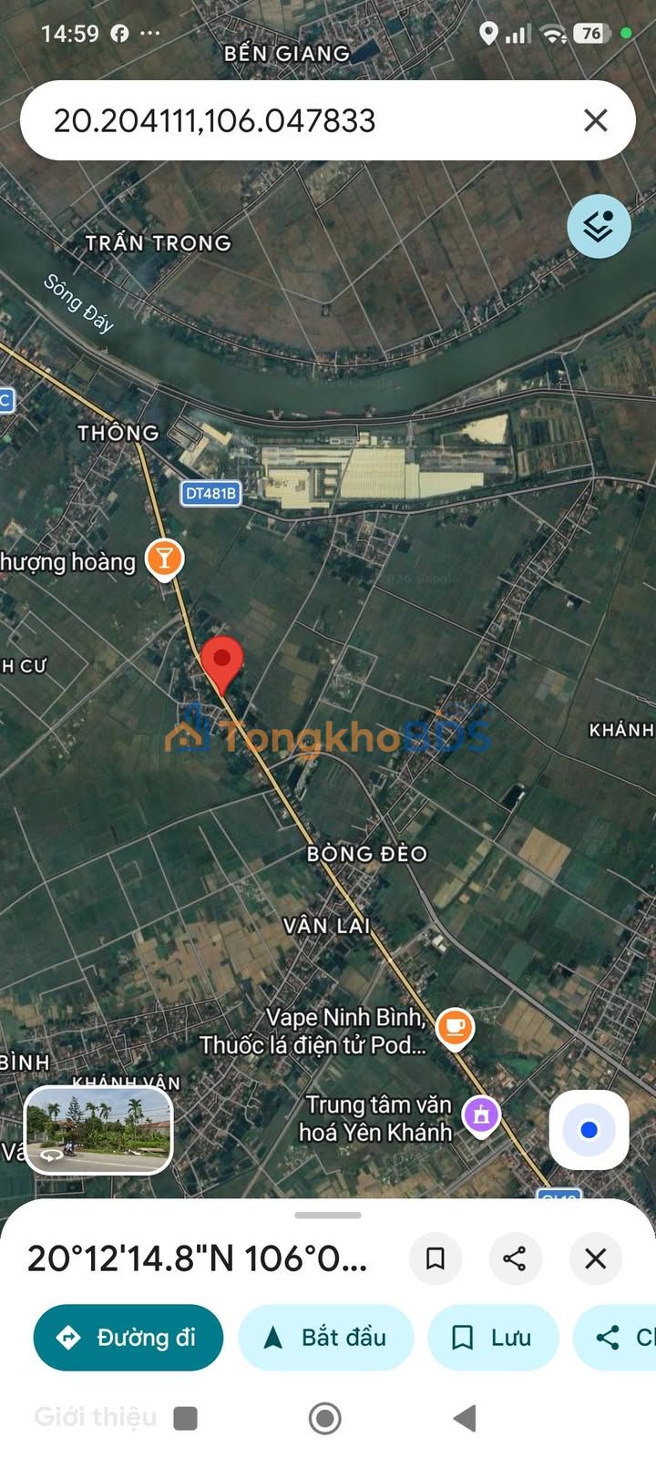 Bán Đất Mặt Đường 10 Khánh Cư, Ninh Bình - 100m² Hướng Nam