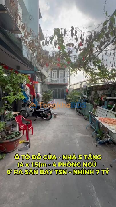 Nhà 5 Tầng Nguyễn Văn Công, Gò Vấp - 58m² - Ô Tô Đỗ Cửa, 6' Ra Sân Bay TSN