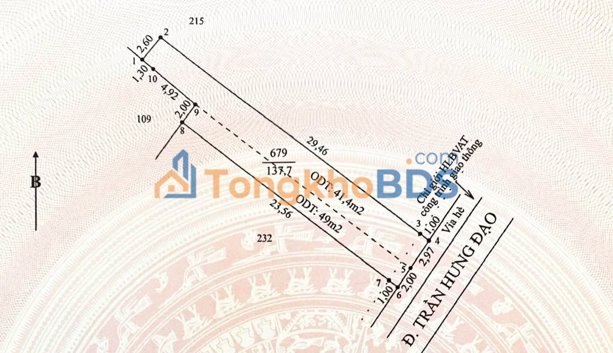 Cho thuê đất mặt tiền Trần Hưng Đạo, Vĩnh Châu - 140m² kinh doanh
