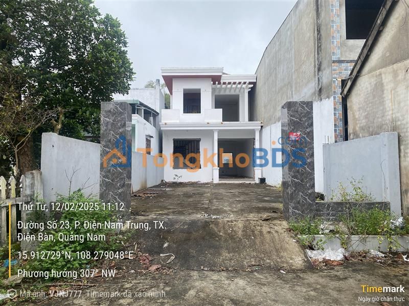 Đất Mặt Tiền Đường 23 Điện Nam Trung, Điện Bàn - 258.5m² Sẵn Nhà 2 Tầng