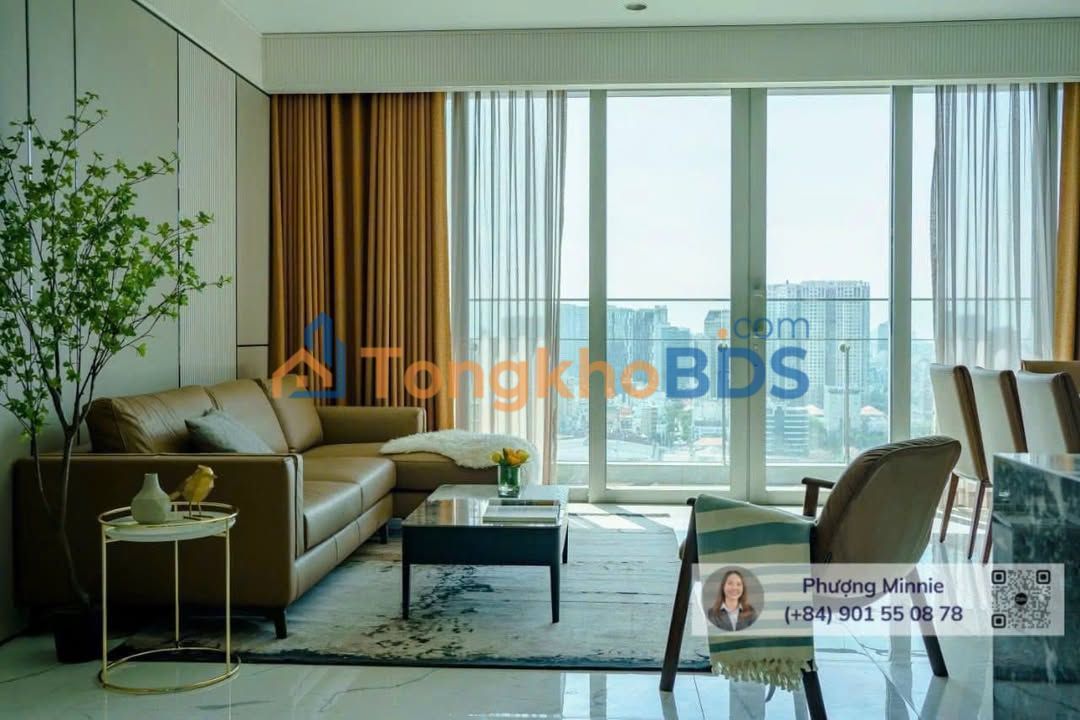 Cho thuê căn hộ Empire City 127m², 3PN, view pháo hoa đỉnh cao