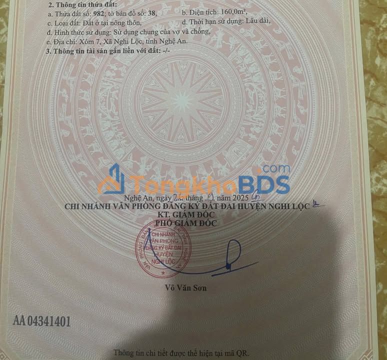 Đất Nền Mặt Tiền Quốc Lộ 48E Nghi Lộc - 160m² Thổ Cư, Giá Chỉ 3 Tỷ