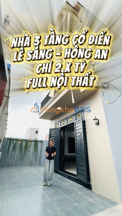 Nhà 3 Tầng Full Nội Thất - 65m² TDP Lê Sáng, Hồng Bàng, Hải Phòng - 2.86 Tỷ