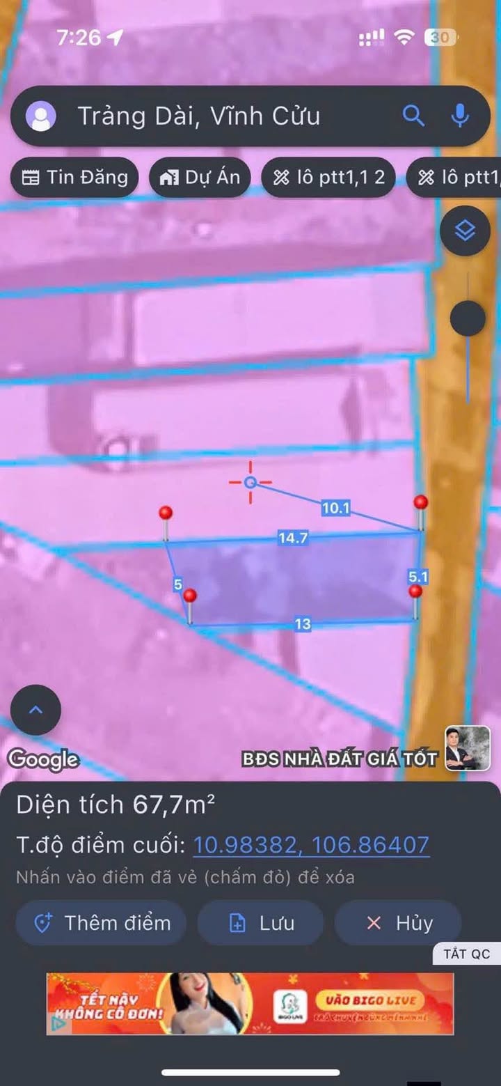 Đất thổ cư 85m² Trảng Dài, Biên Hòa - Sổ đỏ, đường xe 7 chỗ