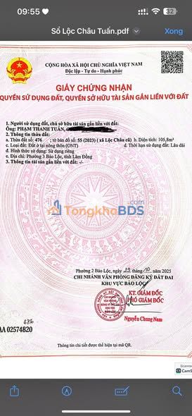 Bán Gấp 2 Lô Đất Vàng Bảo Lộc 100m² Sổ Hồng Thổ Cư