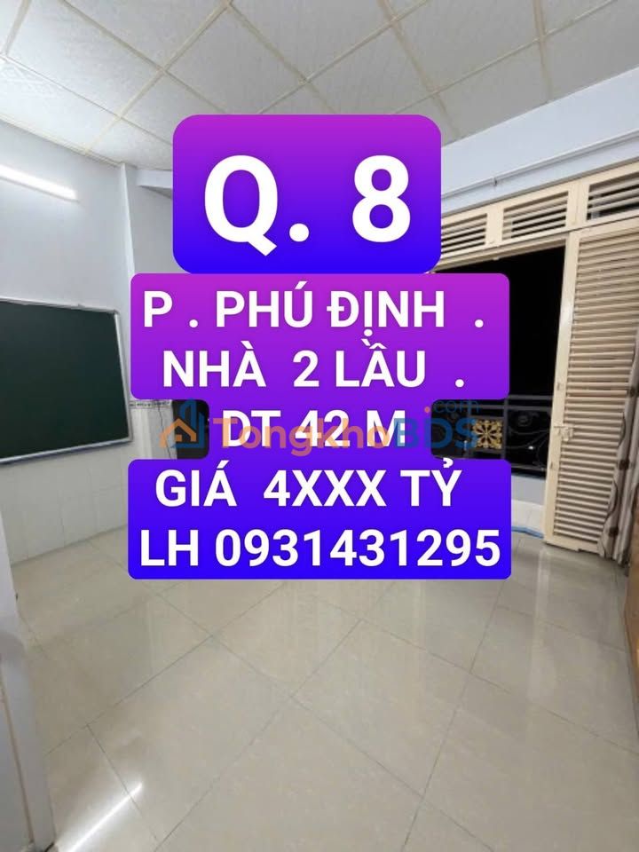Nhà Phố Bình Đông Q8 40m² Sổ Hồng Riêng - 4.2 Tỷ