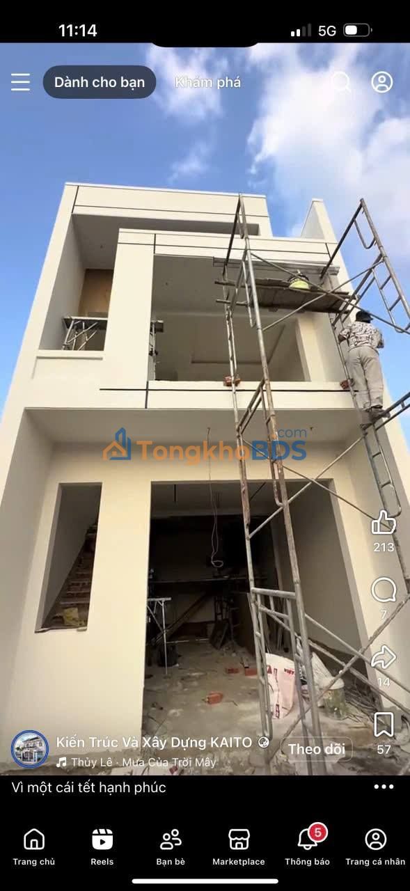 Nhà Thới Hòa, Bến Cát - 124m² Thổ Cư, 3PN, Sổ Hồng Riêng - Giá 2.X Tỷ