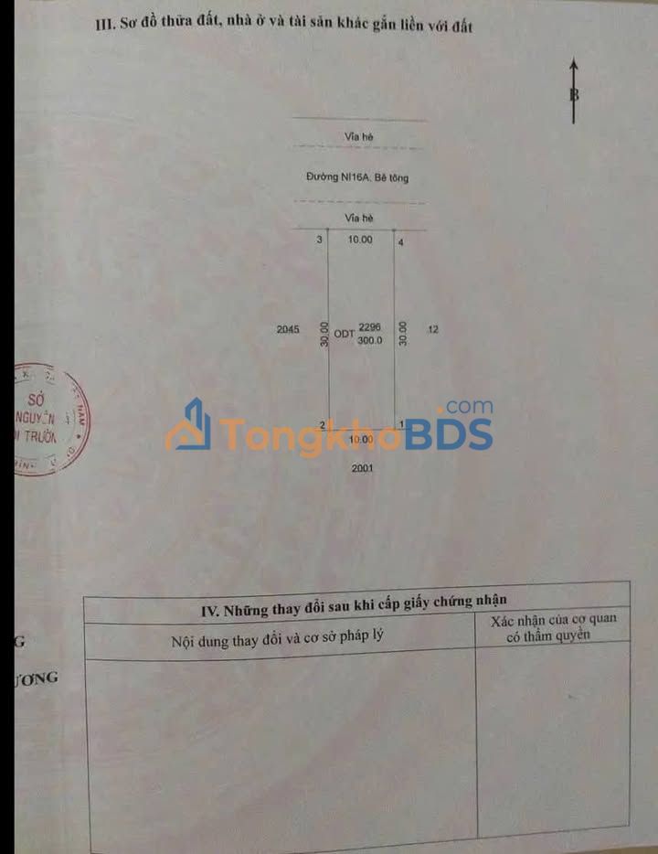 Đất Vàng 300m² Ni16A, Bình Dương - Sổ Hồng Thổ Cư, Kinh Doanh/Trọ Sinh Lời
