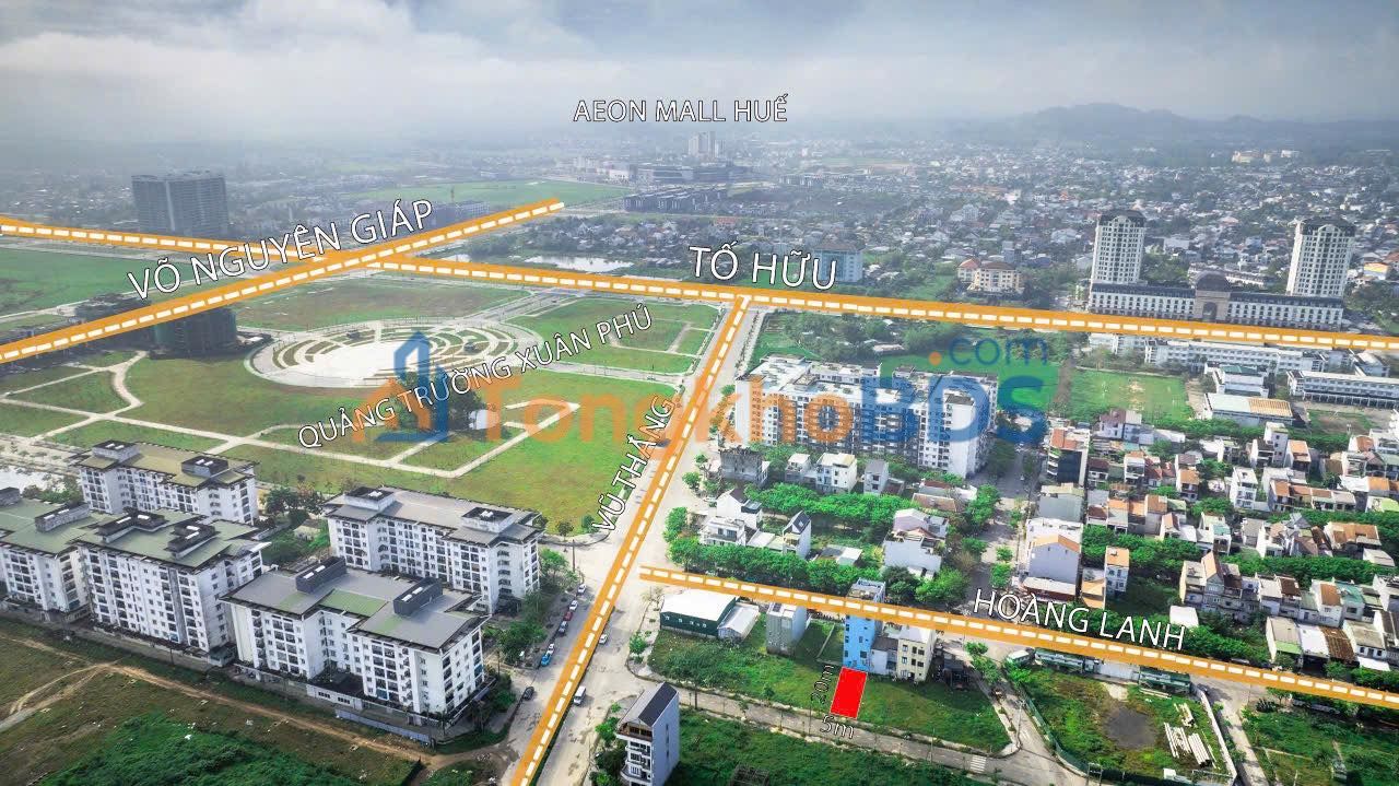 Đất Nền KQH Xuân Phú, Huế - 100m² Đường Hoàng Lanh, Sổ Hồng Sẵn Sàng