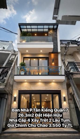 Nhà riêng Quận 7 Tân Kiểng 26m2 3.55 tỷ - Chính chủ bán