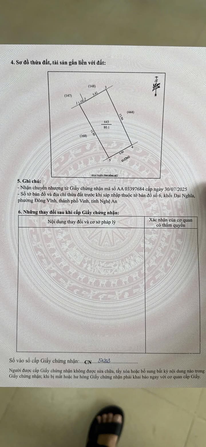 Bán Đất Trà Vinh 80m² - Đường Thông 4m, Hướng Đông Nam - Giá 2.8 Tỷ