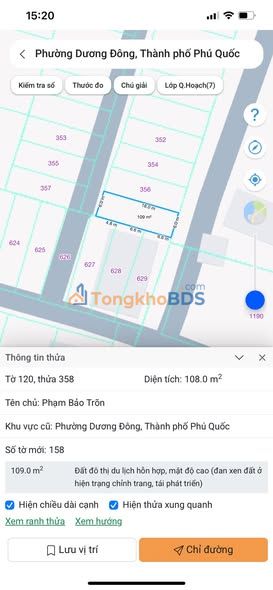 Bán Đất Phú Quốc 108m² Sổ Đỏ Riêng - Gần Trung Tâm Dương Đông