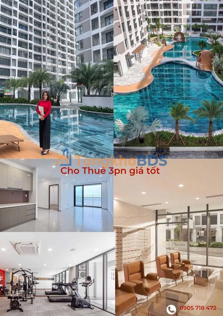 Căn hộ MT Eastmark 95m² (Tòa D) - View Hồ Bơi Resort, Giá 8 Triệu/Tháng