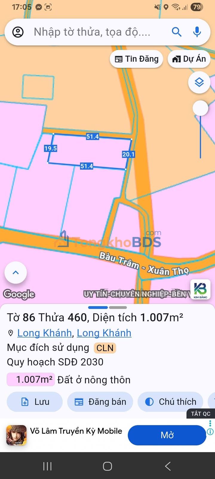 Bán Đất 3600m² Sổ Hồng Xã Bàu Trâm, Long Khánh - 1.35 Tỷ