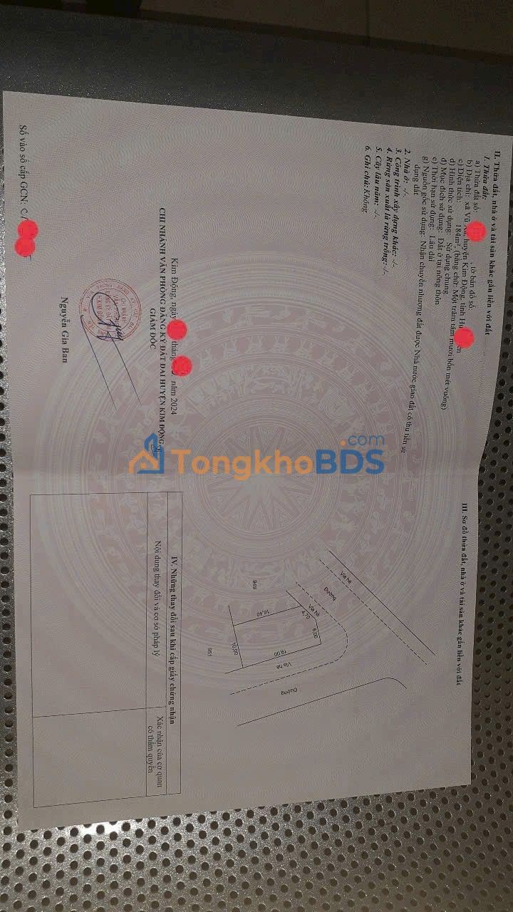 Đất Lô Góc 184m² Xã Dân Tiến, Khoái Châu, Hưng Yên - Kinh Doanh Đa Ngành Nghề