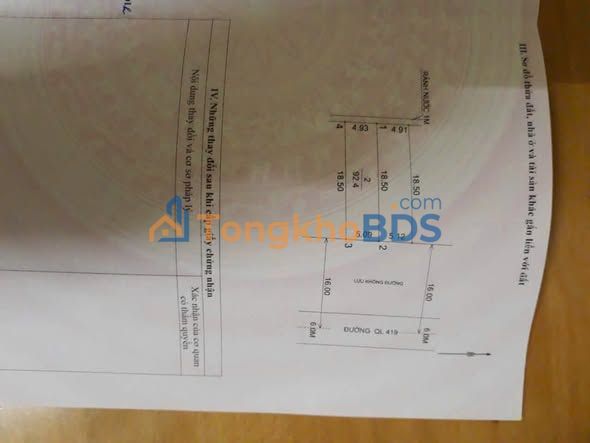 Mặt Tiền Tỉnh Lộ 419 Chương Mỹ 92.4m² - Kinh Doanh Sầm Uất Ngày Đêm