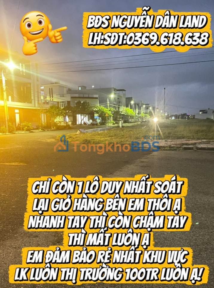 Đất nền 100m² mặt tiền Phan Trọng Đường, Tuy Hòa - Cơ hội đầu tư sinh lời