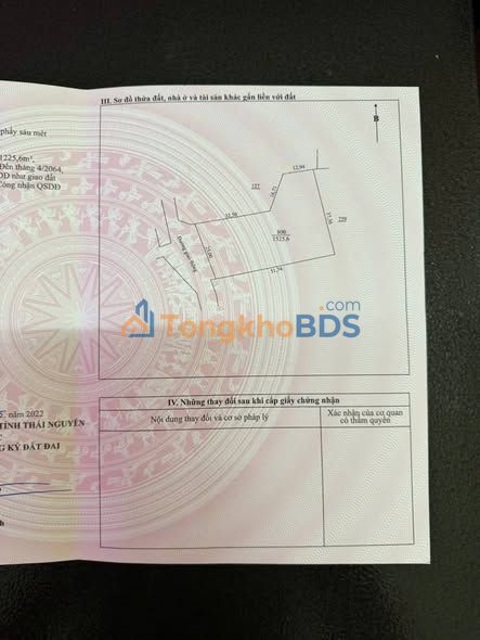 Đất nền Phổ Yên 1525m² - Sổ đỏ thổ cư, giá đầu tư