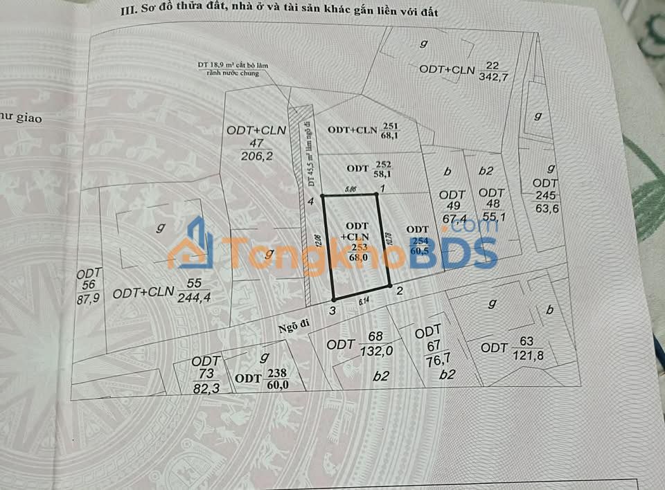 Đất 68m² 2 Mặt Tiền Ngõ 16 Cao Xanh, Hạ Long - Giá 1 Tỷ Hướng Nam