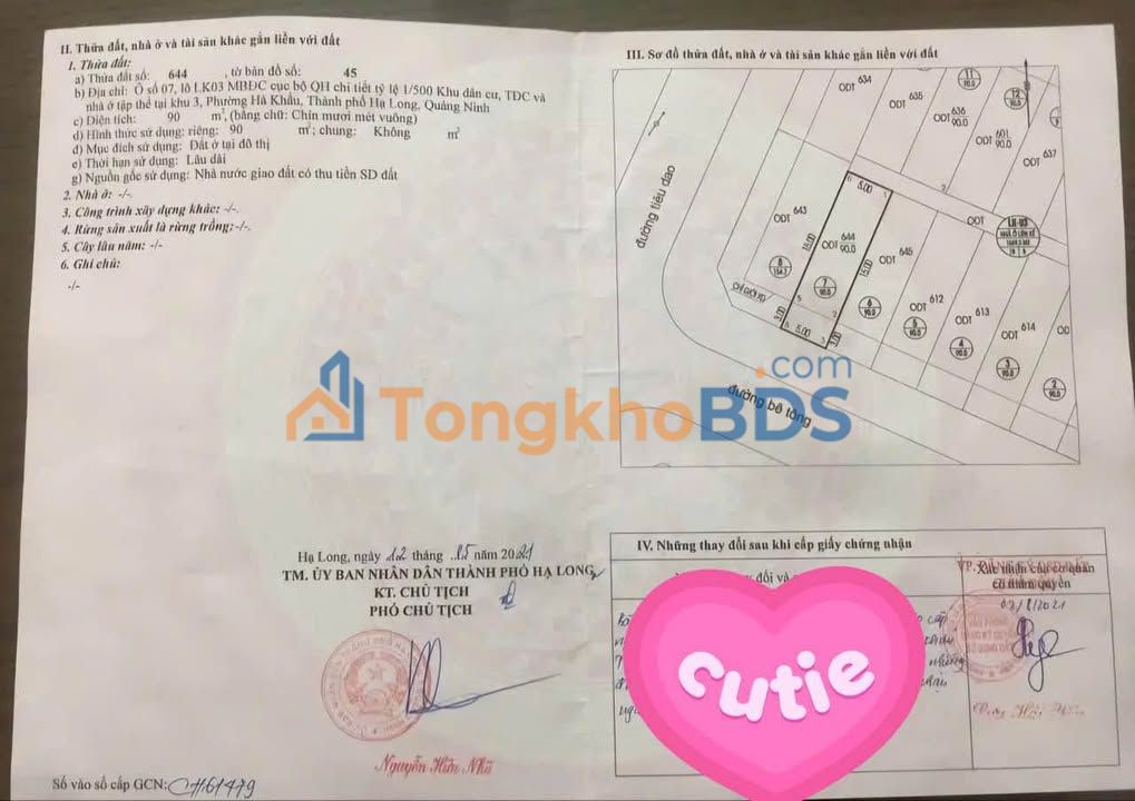 Bán gấp nhà TĐC Đầm Sen 90m² - LK3, Ô 7 - Giá 3.5 tỷ