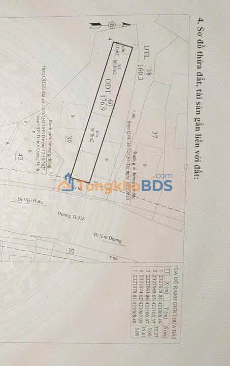 Bán Đất Tặng Nhà Mặt Đường Hoành Bồ, Quảng Ninh - 176.9m² Giá 4 Tỷ