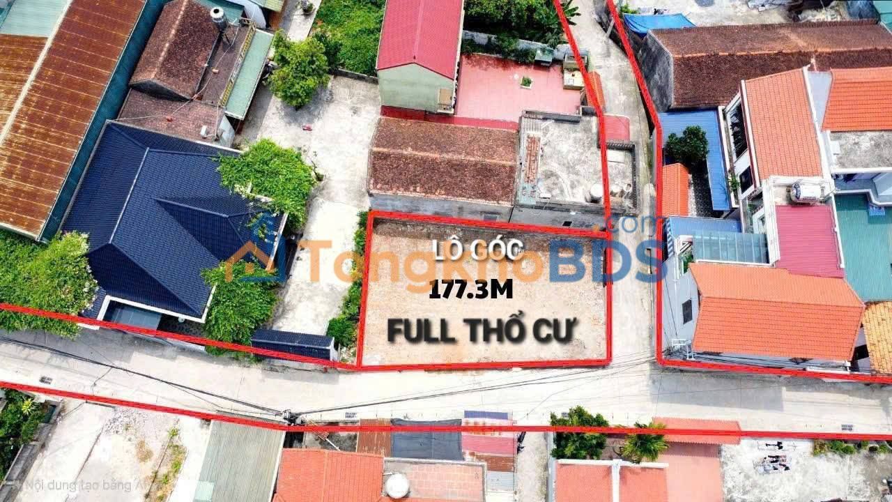 Đất Lô Góc 177.3m² Trung Tâm Chợ Cống, Chương Mỹ - Sổ Đỏ Sẵn Sàng