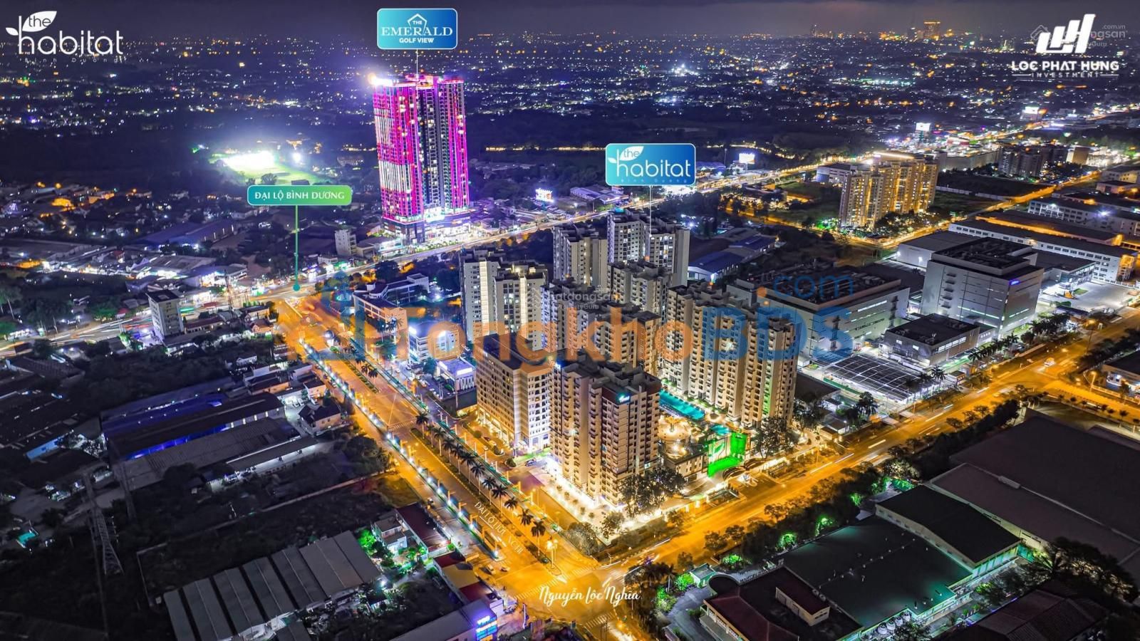 Can ho The Habitat Binh Duong 80m2 gia 10 trieu - View dep