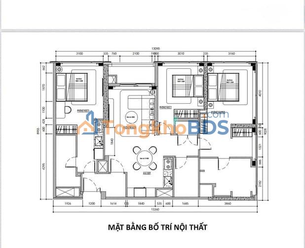 Căn hộ Grand Marina Q.1 124m² 180 triệu – View đẹp