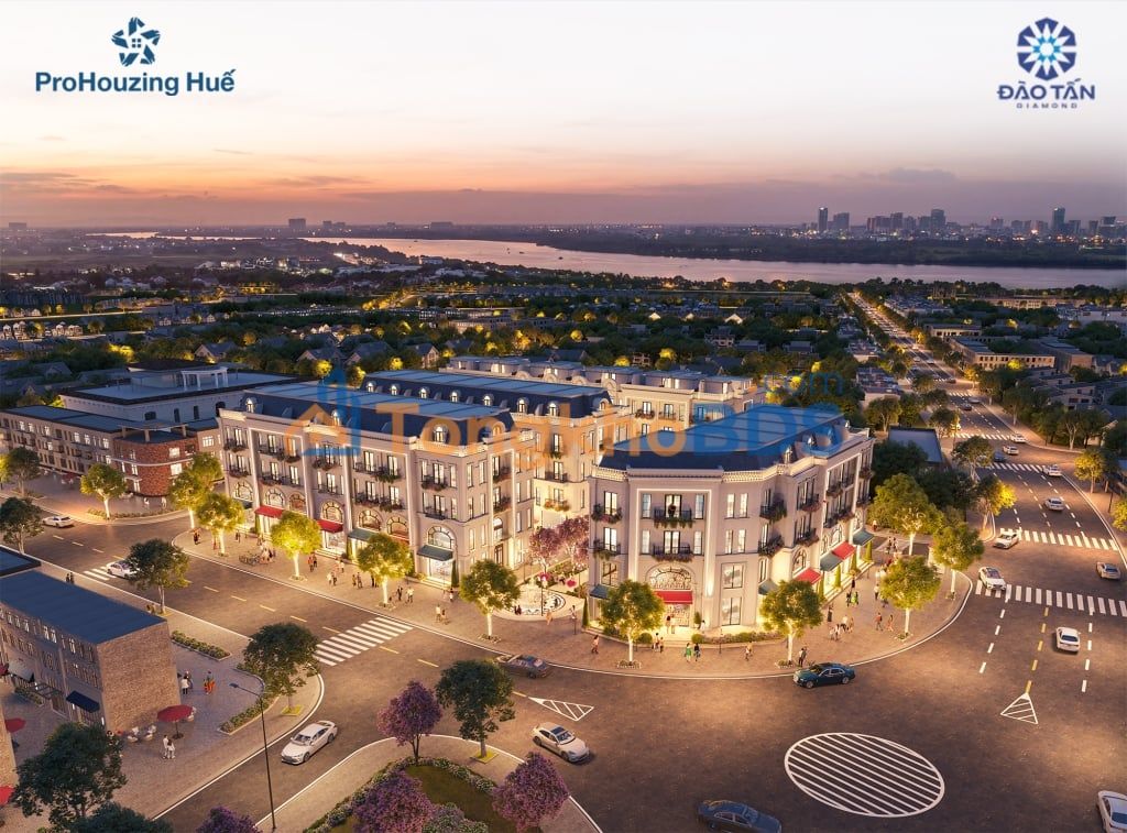 Shophouse Kề Góc Trần Thái Tông - Huế: Kinh doanh 2 Mặt Tiền 146m², 4 Tầng