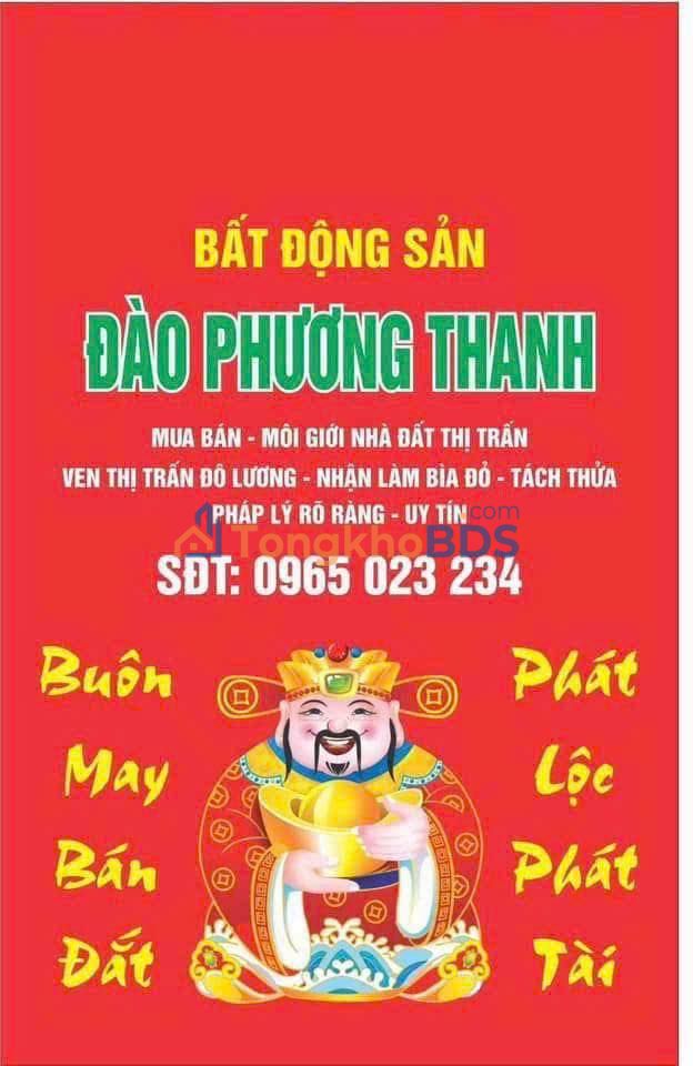 Đất nền mặt QL7B Đô Lương 175m² - Kinh doanh đắc lợi, giá 3.x tỷ