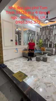 Nhà 4 Tầng Phố Tam Trinh 144m² - Sổ Đỏ Vuông Vắn, Giá 8 Tỷ