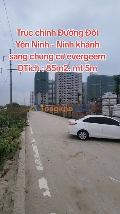 Đất nền mặt tiền đường đôi Yên Ninh, 85m², gần KCN Quang Châu - Giá tốt