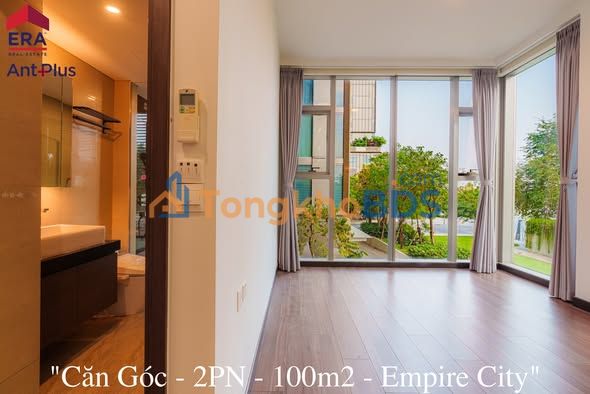 Căn Góc 2PN 100m² Empire City, Quận 1 - View Công Viên Xanh Mát