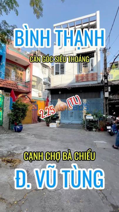 Nhà Căn Góc Vũ Tùng, Bình Thạnh - 11m² - 2 Tầng - Gần Q1