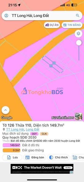 Đất Nền Long Hải 150m² Sổ Đỏ, Cách Biển 1km - Giá 2.65 Tỷ