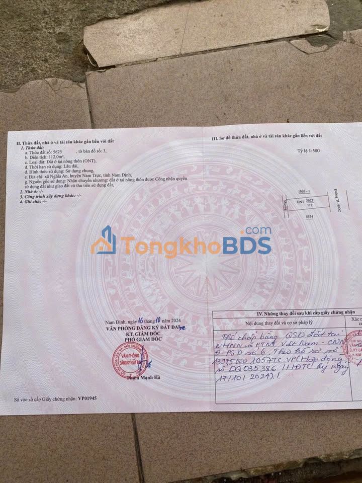 Bán Đất Tặng Nhà Mặt Đường Vũ Hữu Lợi, Nam Định - 112m², Giá 3.8 Tỷ