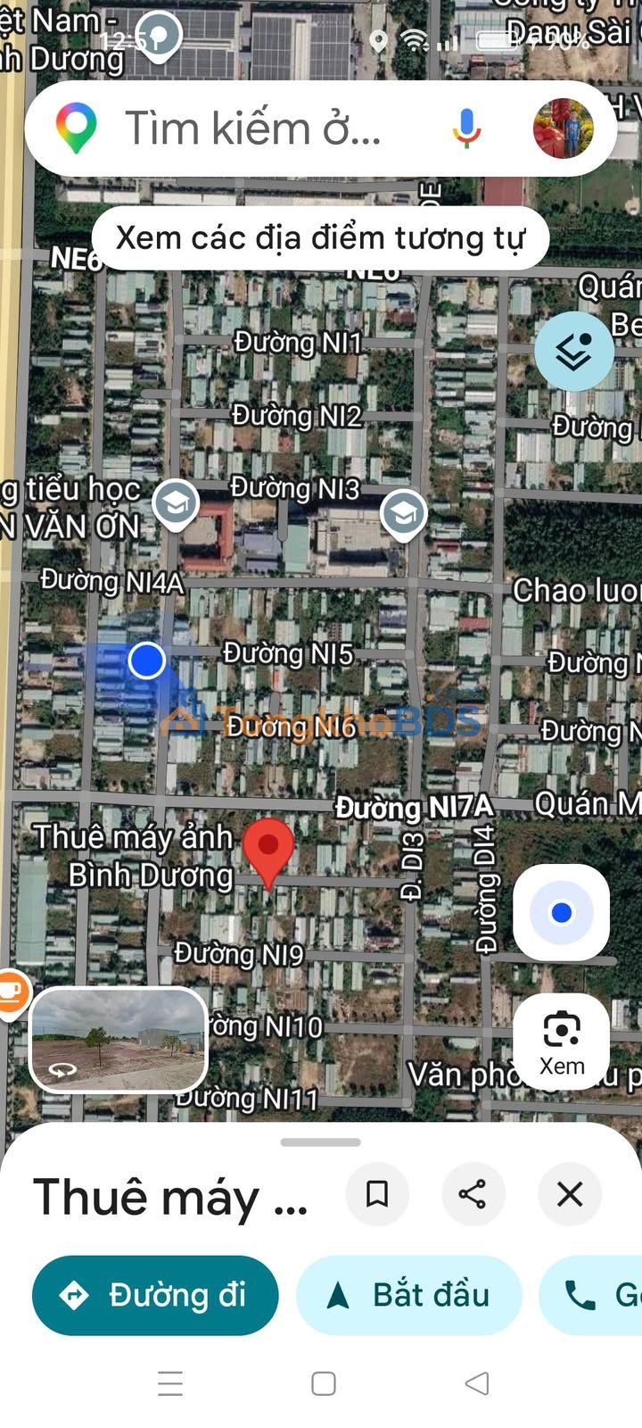 Đất nền Đường Ni8 Bến Cát 150m² Sổ đỏ chính chủ