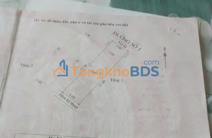 Nhà Mặt Tiền Đường Số 1 Cái Răng - 100m² Full Thổ Cư - Giá 2.6 Tỷ